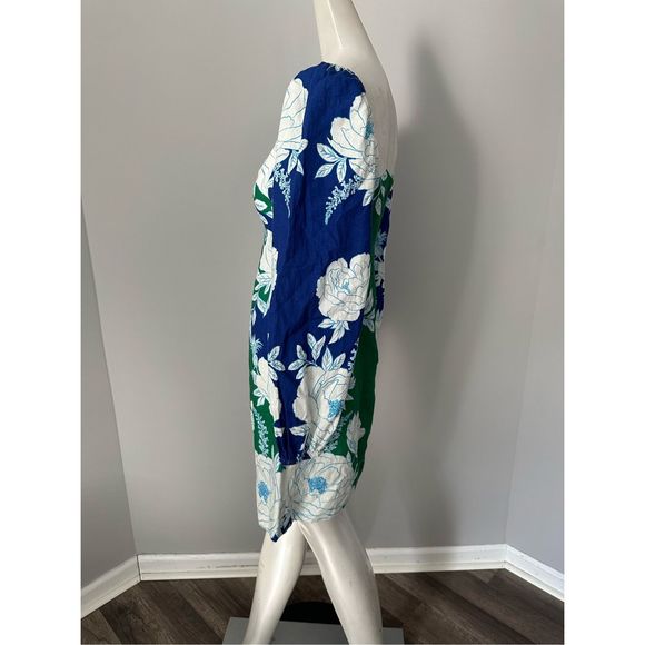 Farm Rio Soft Garden Puff-Sleeve Mini Dress Small $190 - Picture 4 of 7